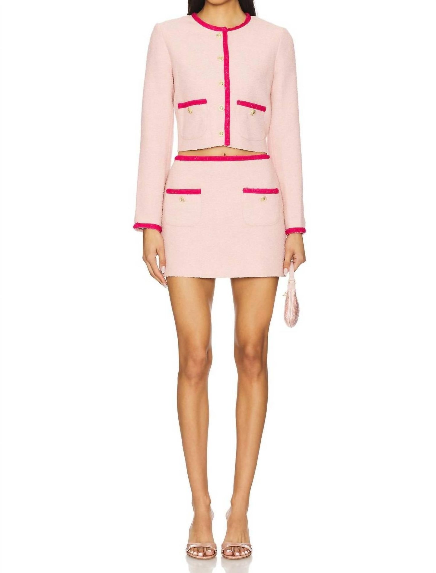 Amanda Uprichard - Braswell Long Sleeve Tweed Jacket