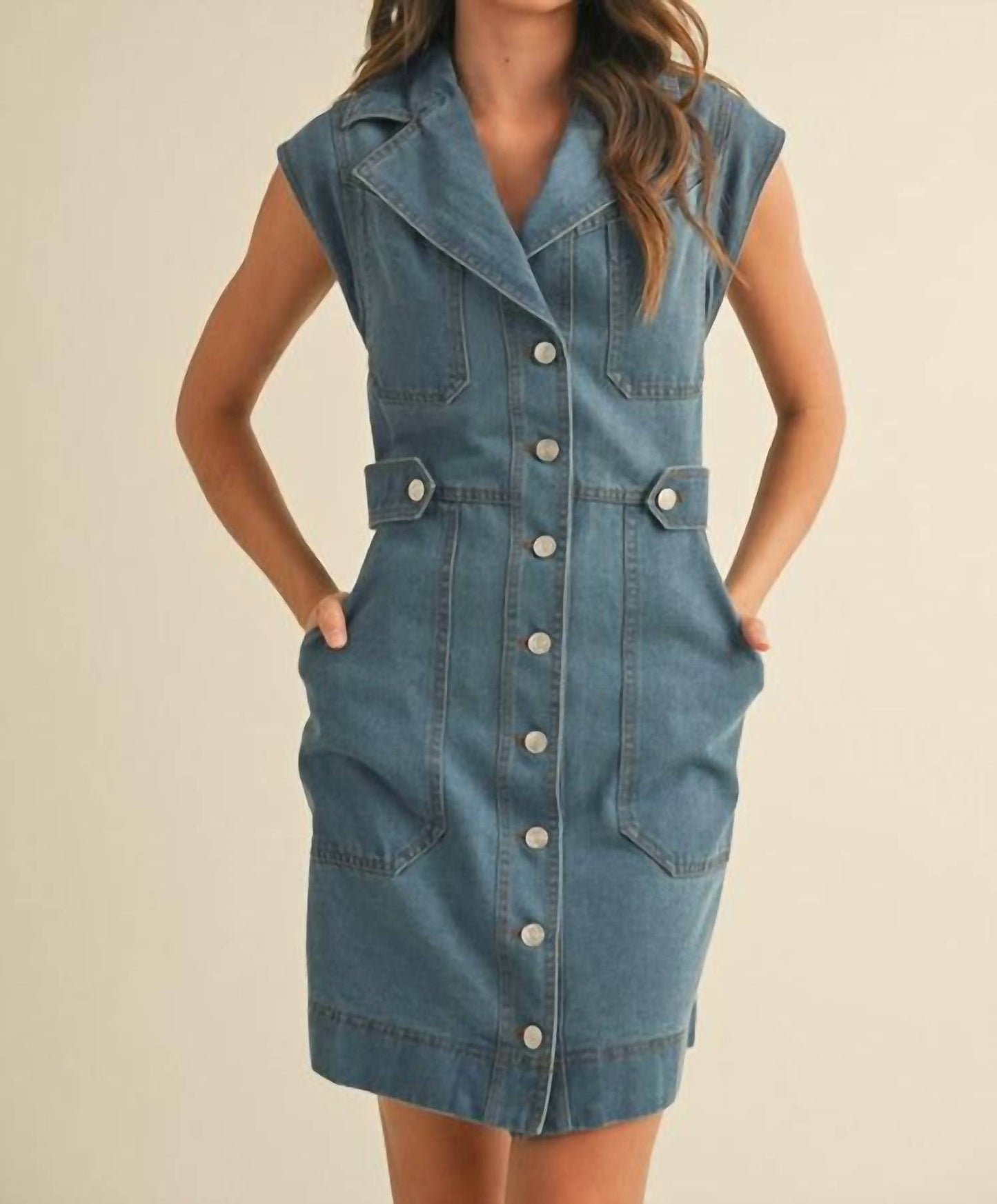 &Merci - Women's Greta Denim Mini Dress