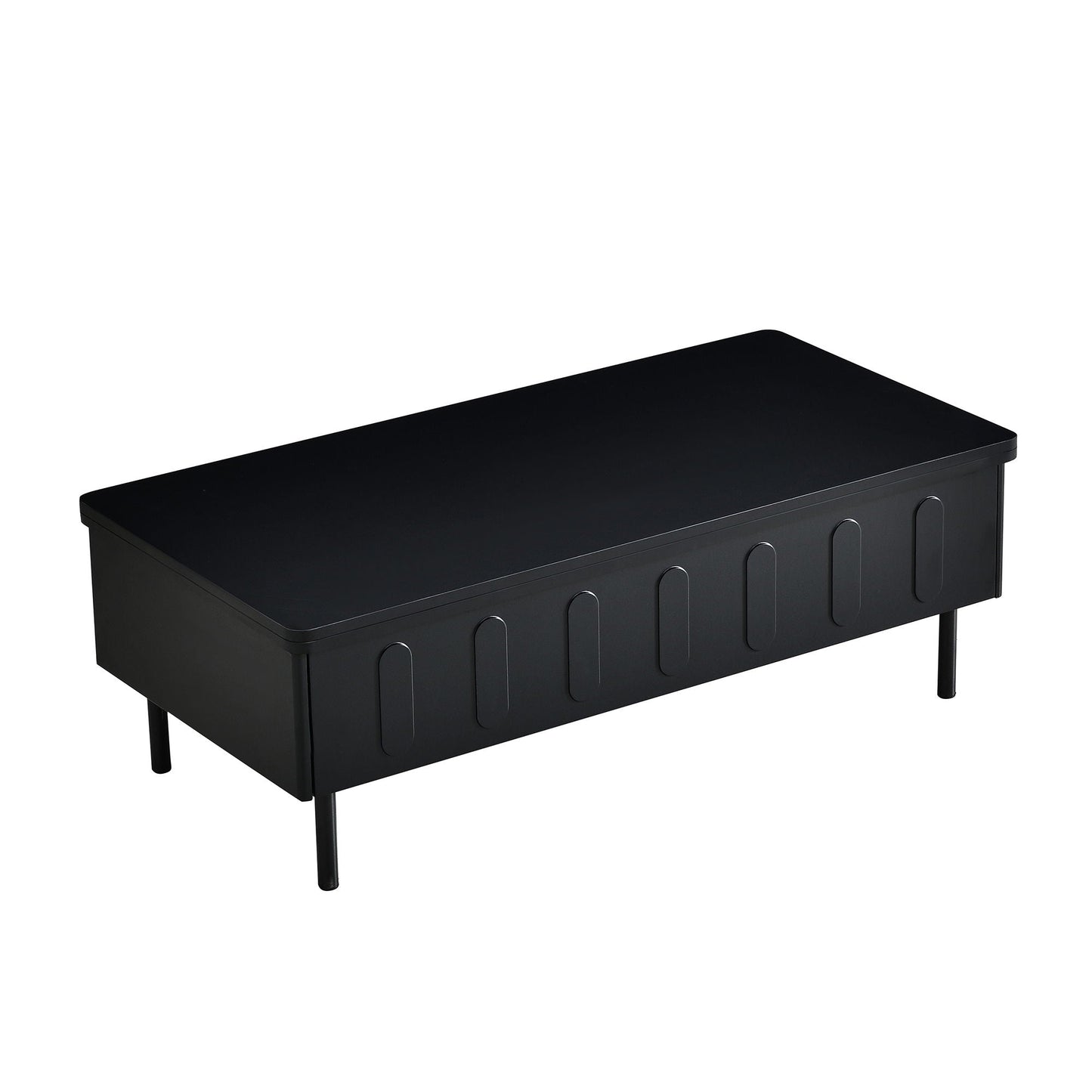 Lift Top Coffee Table with 2 Drawers and Hidden Storage Compartment for Living Room