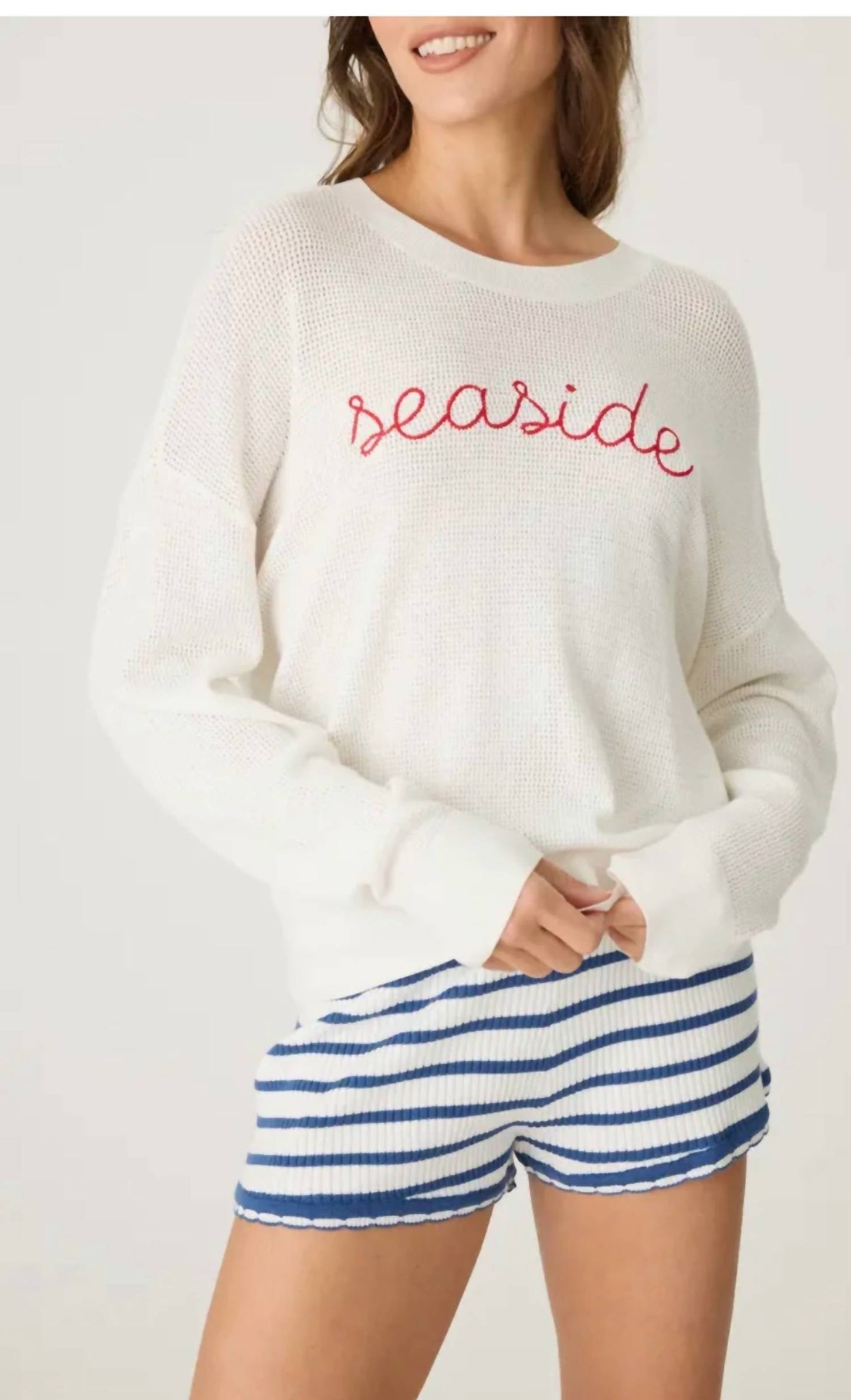 Pj Salvage - seaside waffle knit