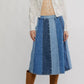 Free People - Sunbeam Denim Midi Skirt