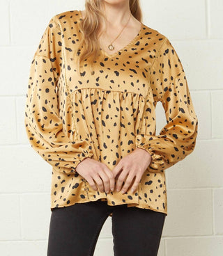 Entro - Leopard & Babydoll Blouse