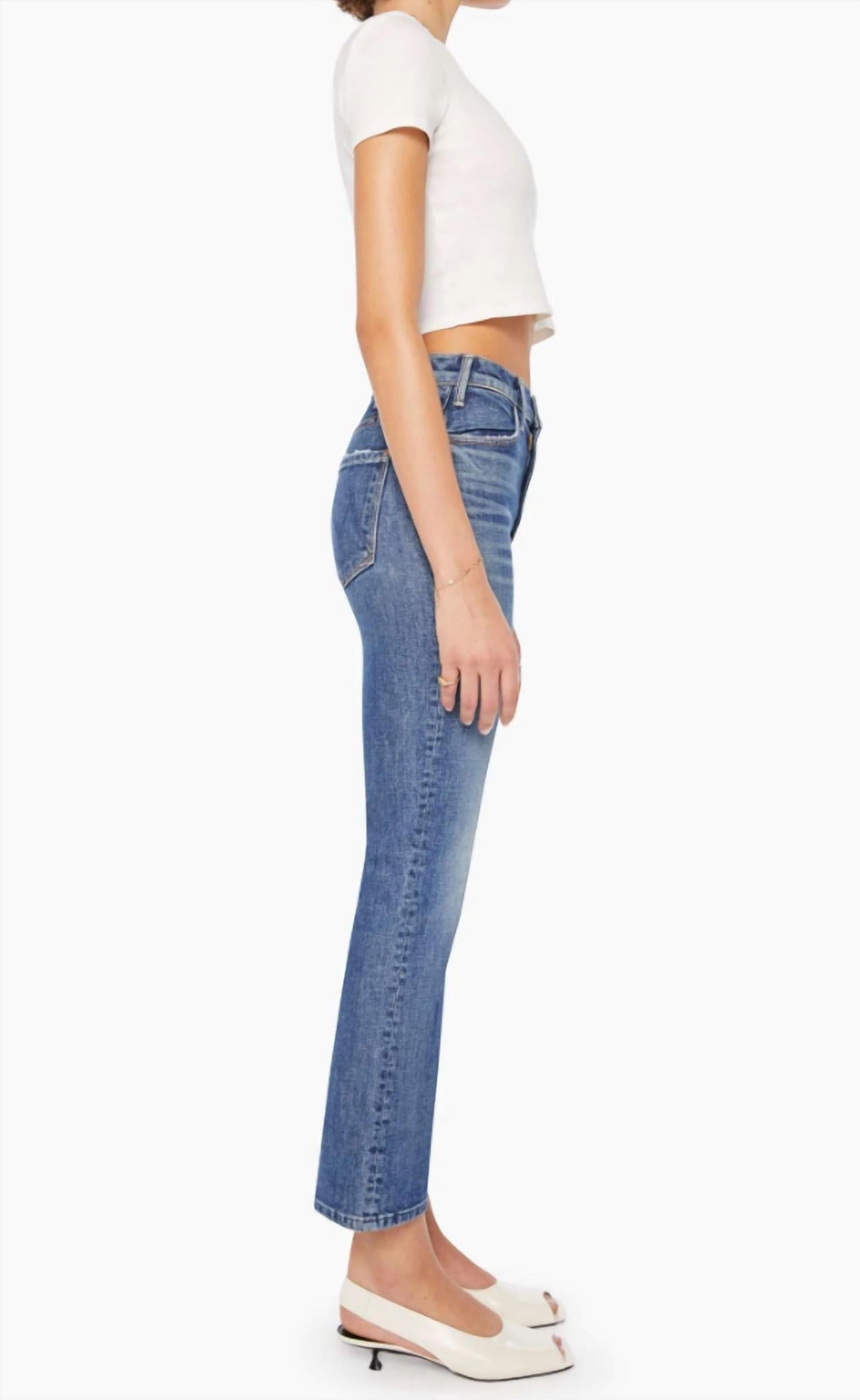 Mother - Hustler High-rise Flare Ankle Jeans