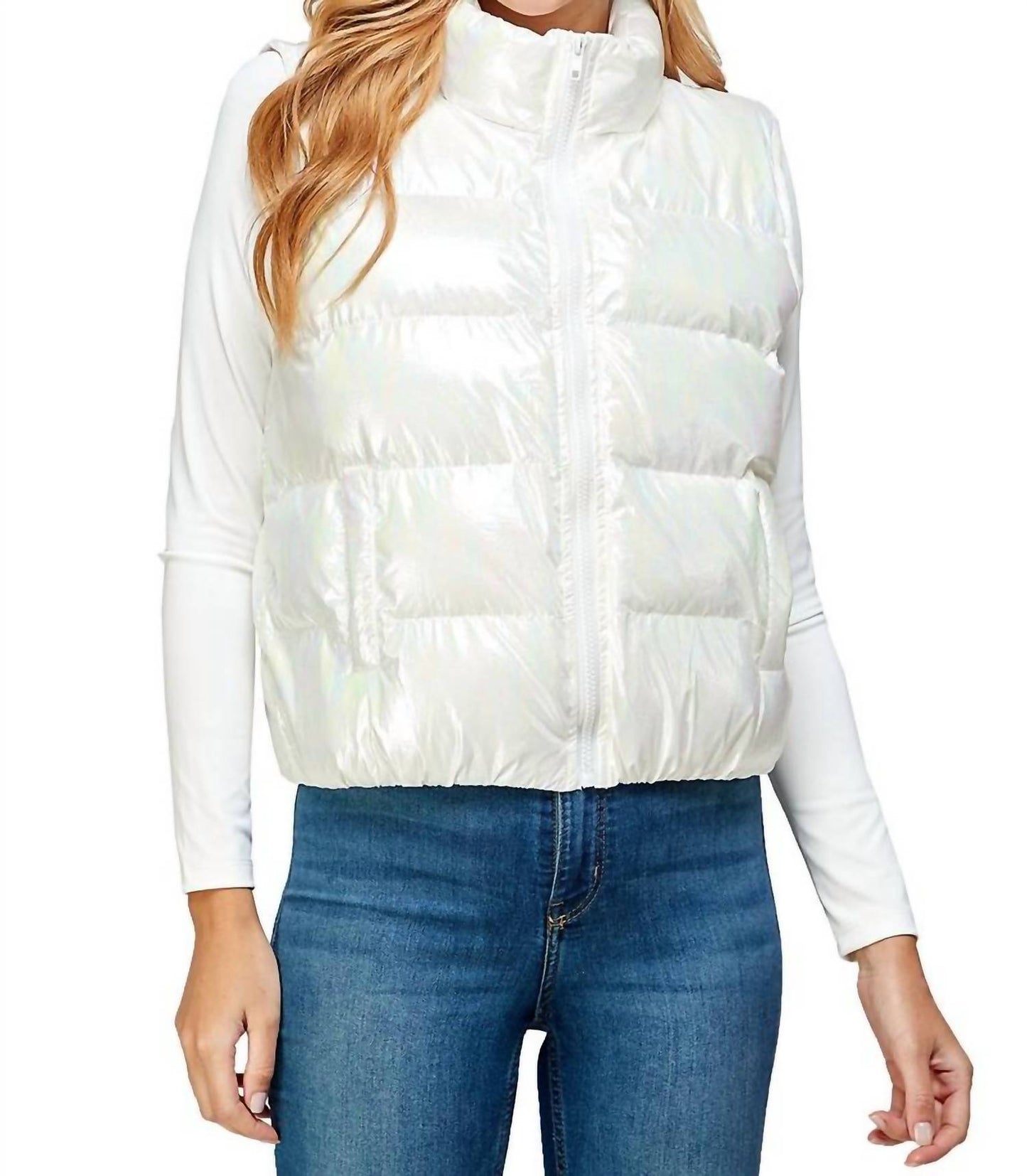 Tcec - Bunny Iridescent Puffer Vest
