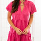 Thml - Suede Tiered Mini Dress