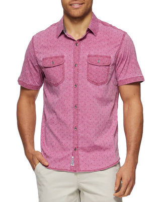 Flags & Anthem - Gardendale Short Sleeve Vintage Soft Dot Print Shirt