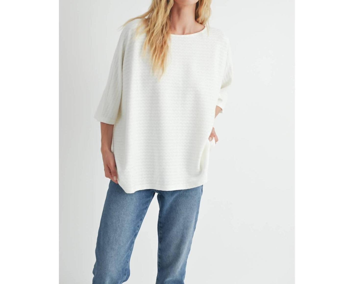 Fun 2 Fun - Oversized Knit Sweater Top