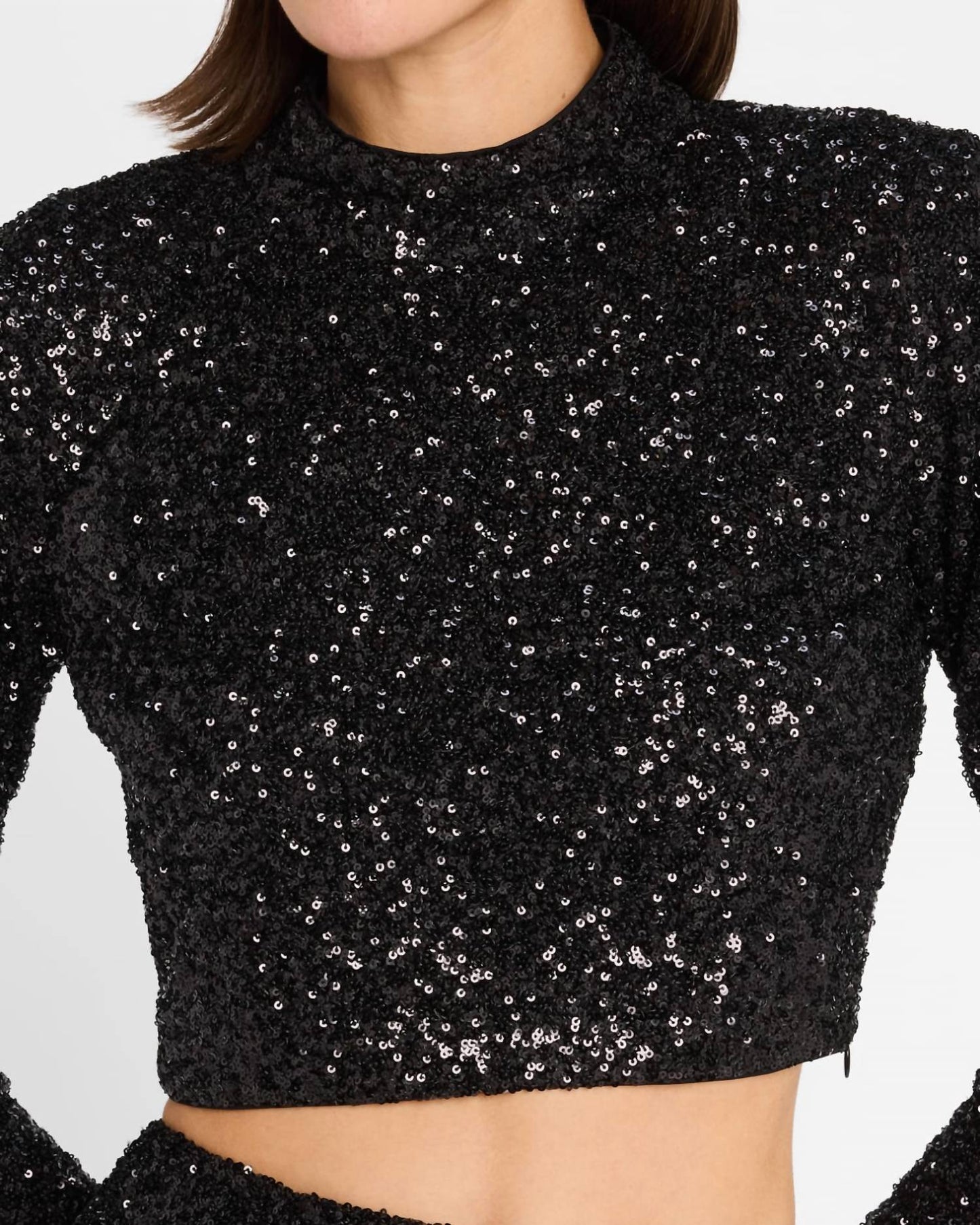 Frame - Cropped Sequin Top
