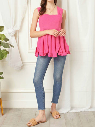 Entro - Square Neck Babydoll Top