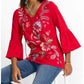 Johnny Was - RUFFLE SLEEVE T‑SHIRT FREYDE