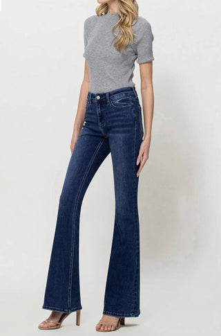Flying Monkey - Lennox Mid Rise Flare Jeans