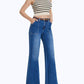 Bayeas - High Rise Utility Wide Leg Jeans