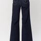 Judy Blue - Geometric Waistband Wide Leg Jean