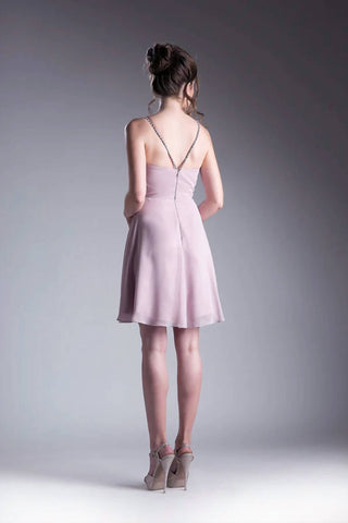 Cinderella Divine - Beaded Strap Cocktail Dress