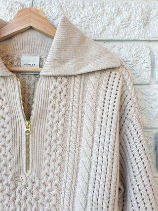 Varley - Camello Relaxed Cable Half Zip