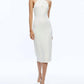 Alice + Olivia - Suellen Twist Neck Halter Midi Dress