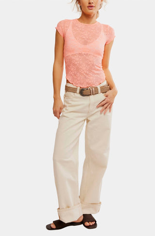 Free People - Ready To Go Lace Tee