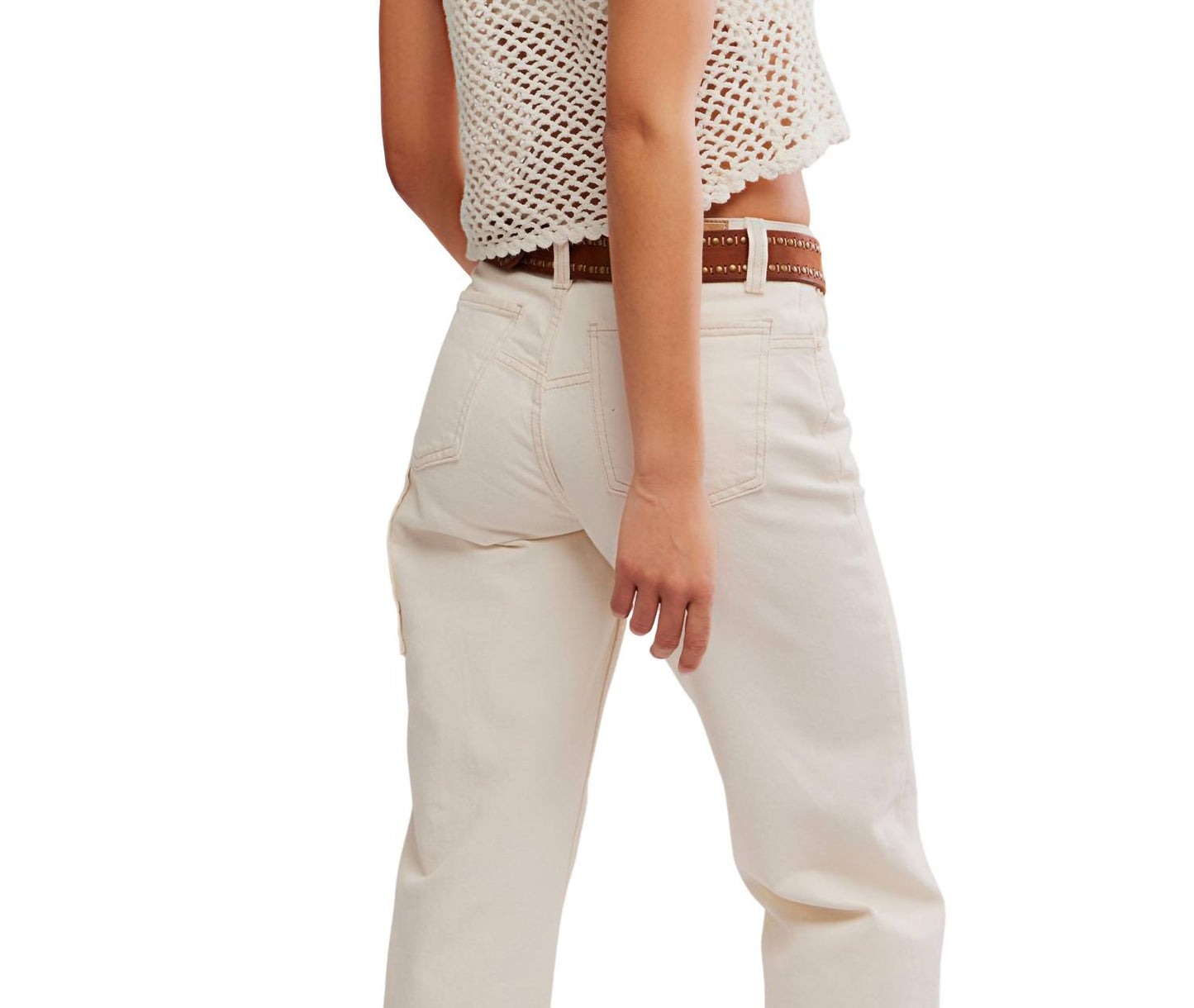 Free People - Lily Crochet Button Front Top