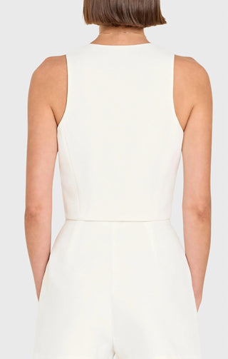 Amanda Uprichard - Paltrow V-neck Cropped Vest