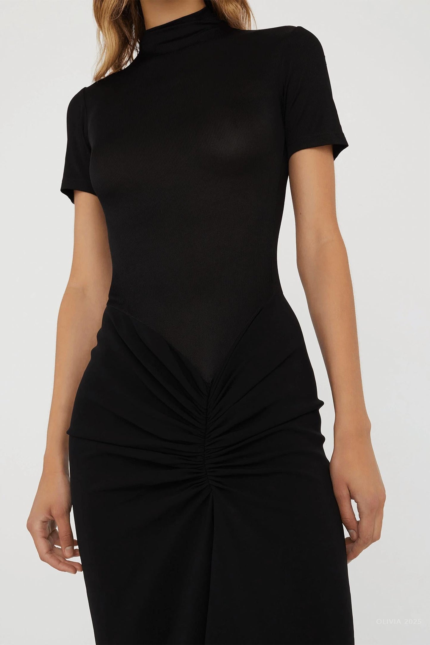Christopher Esber - Fusion Ruched Tee Gown