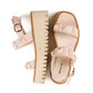 All Black - Women's Pyramid Stud Flatform Sandal
