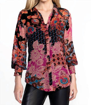 Johnny Was - YRENE BURNOUT BLOUSE
