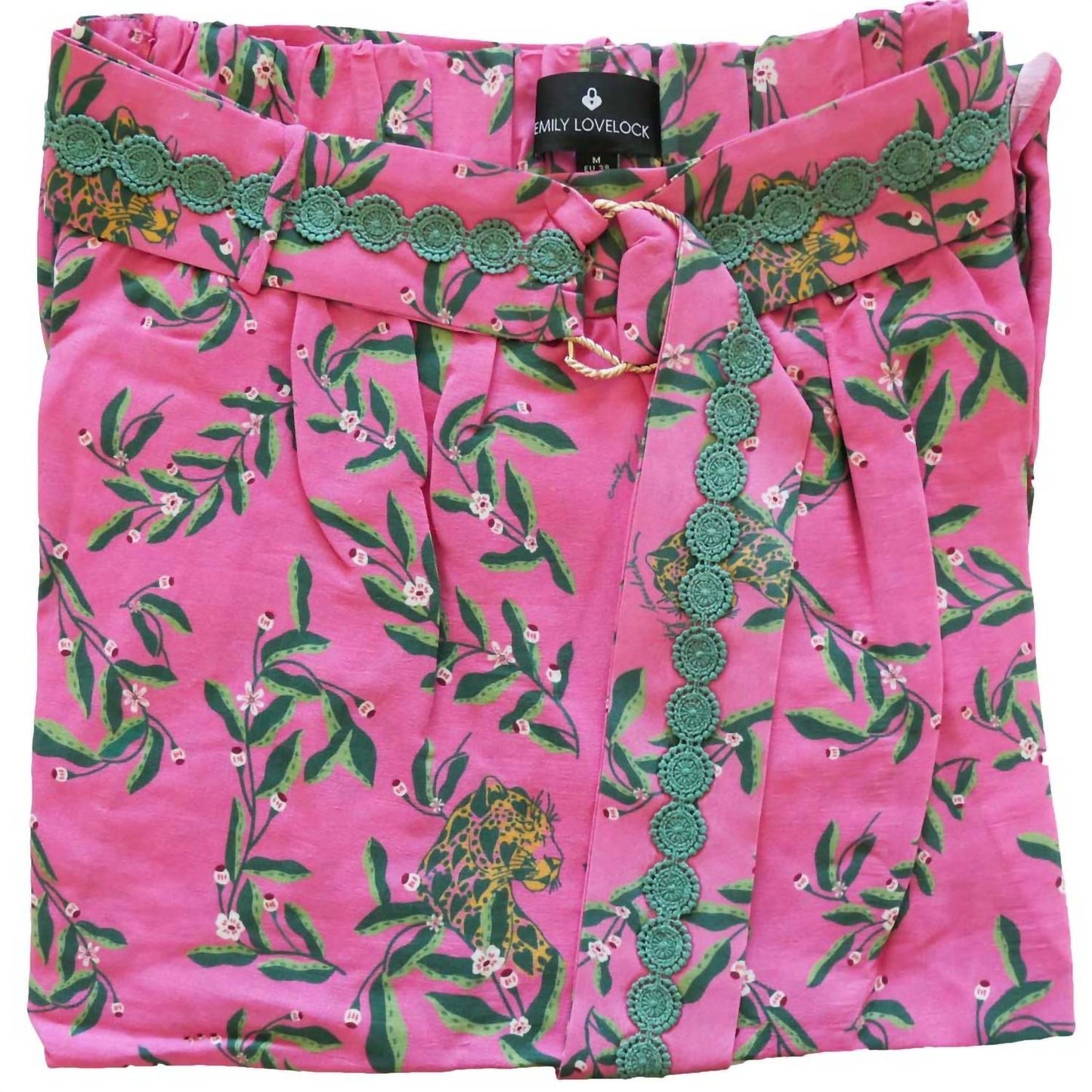 Emily Lovelock - Carolina Pink Floral Print Skirt