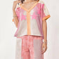Davi & Dani - Star Patch Color Blocked Top