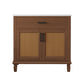Bathroom Vanity With Ceramic Sink, Modern Free Standing Cabinet