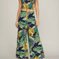She + Sky - Cami Woven Tropical Print Jumpsuit