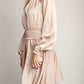 Glam - Angelica Long Sleeve Satin Dress