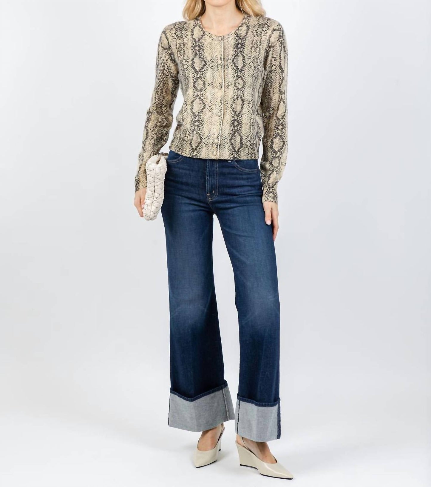 Frame - Cashmere Snake Cardigan