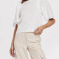 Another Love - Janita White Top W/ Smocking