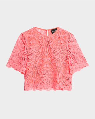 Le Superbe - Lace Short Sleeve Tee