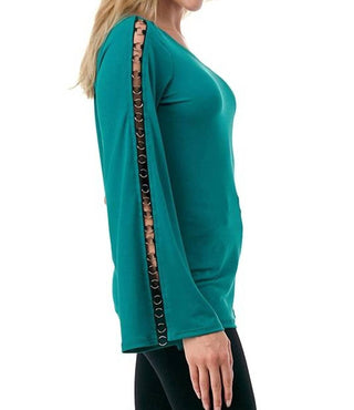 Ariella - Women's Ring In The Party Off Shoulder Top