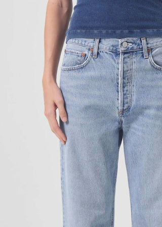 Agolde - Fran Low Slung Easy Straight Pants