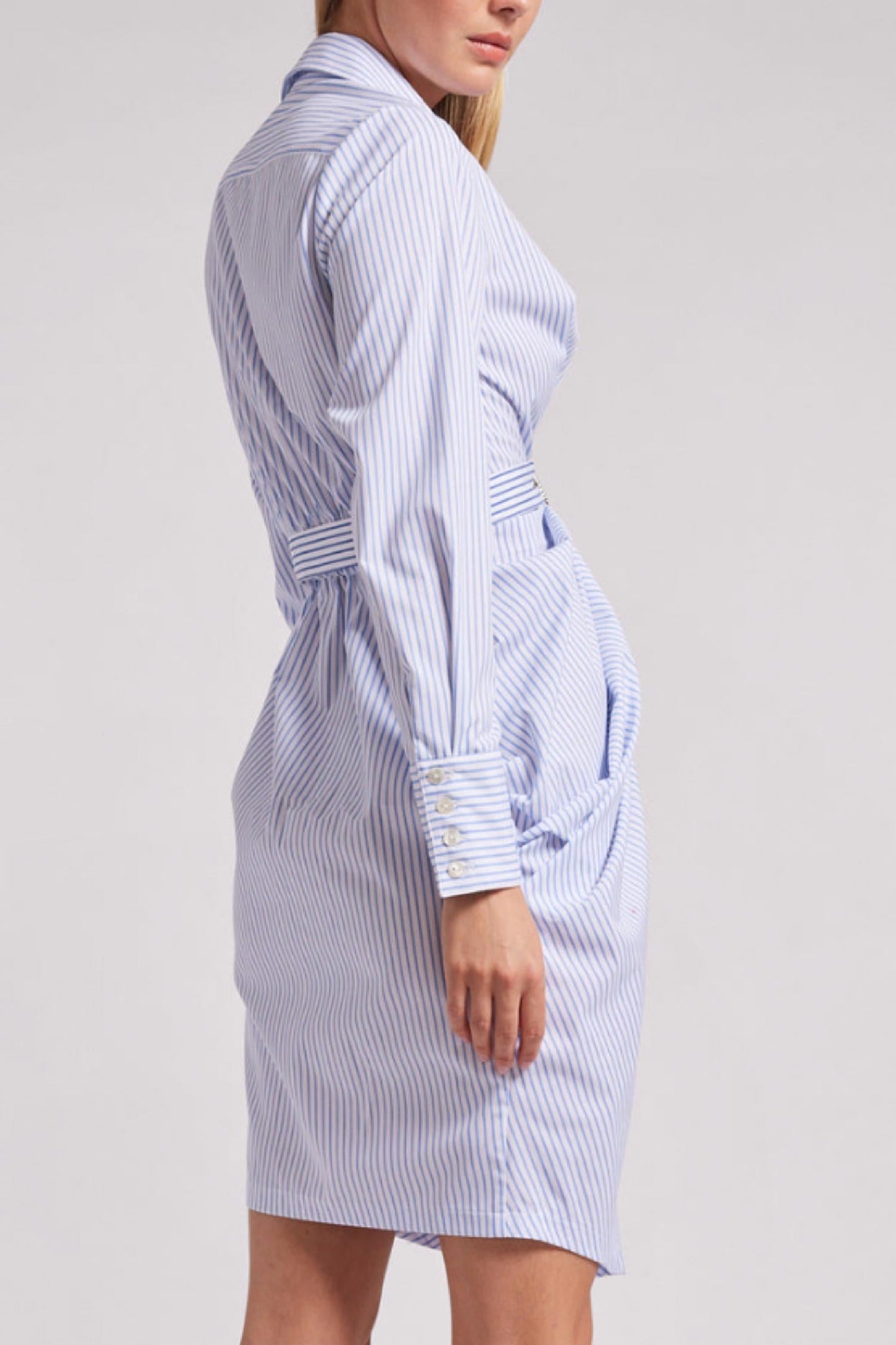 Generation Love - Gloria Pinstripe Shirtdress