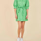 Dolce Cabo - FAUX LEATHER BELTED DRESS
