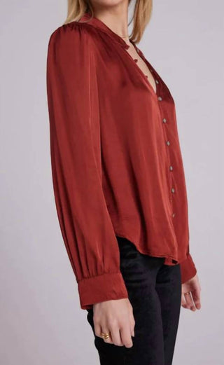 Bella Dahl - SHIRRED BUTTON UP BLOUSE