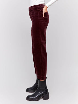 Charlie B - Corduroy Front Patch Pocket Flare Leg Pant