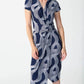 Joseph Ribkoff - Abstract Print Wrap Dress