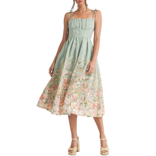 Endless Blu. - Floral Print Midi Dress