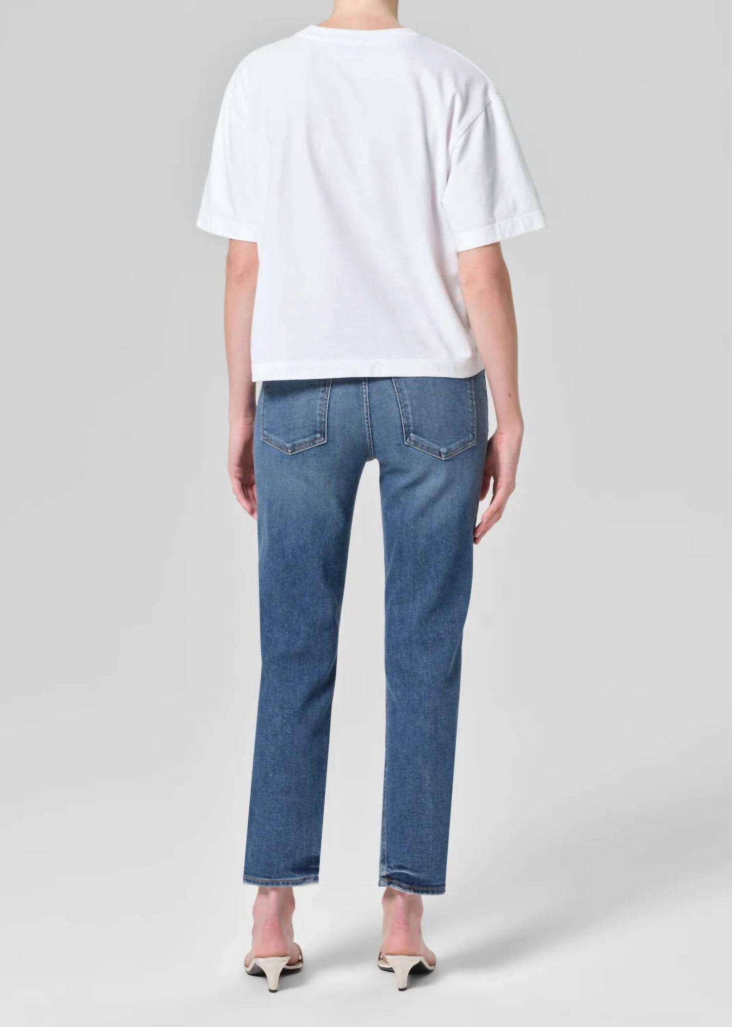 Agolde - Kye Mid Rise Straight Crop Jeans