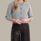 525 America - Lorena Crewneck Textured Sweater Jacket