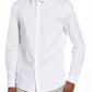 Topman Stretch Form Flow White Button-Up Shirt, Size Large