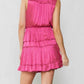Current Air - V-Neck Ruffled Mini Dress