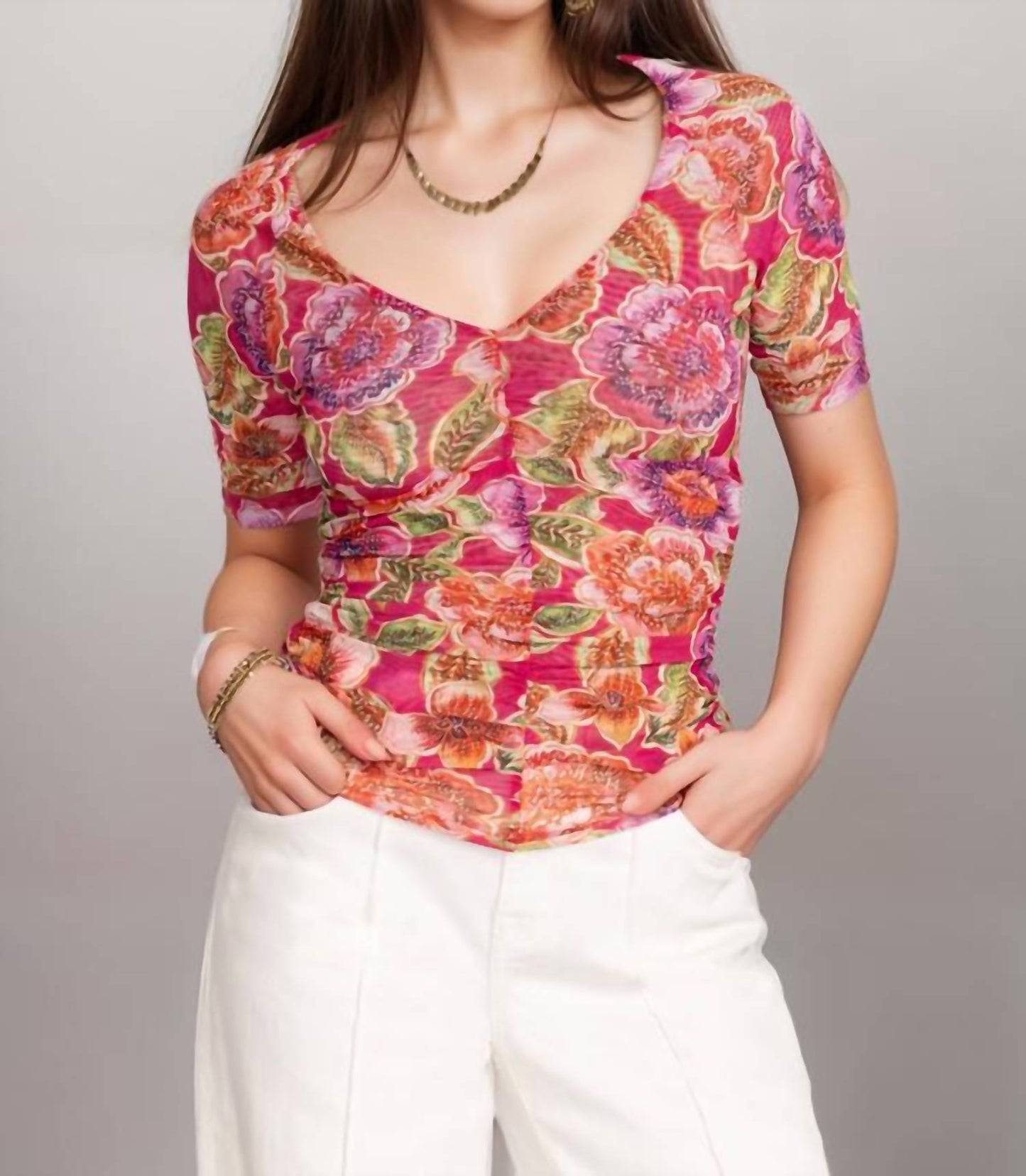 Johnny Was - Gloriana Mesh Tee