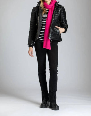 11 Uptown - Puffer Leather Jacket