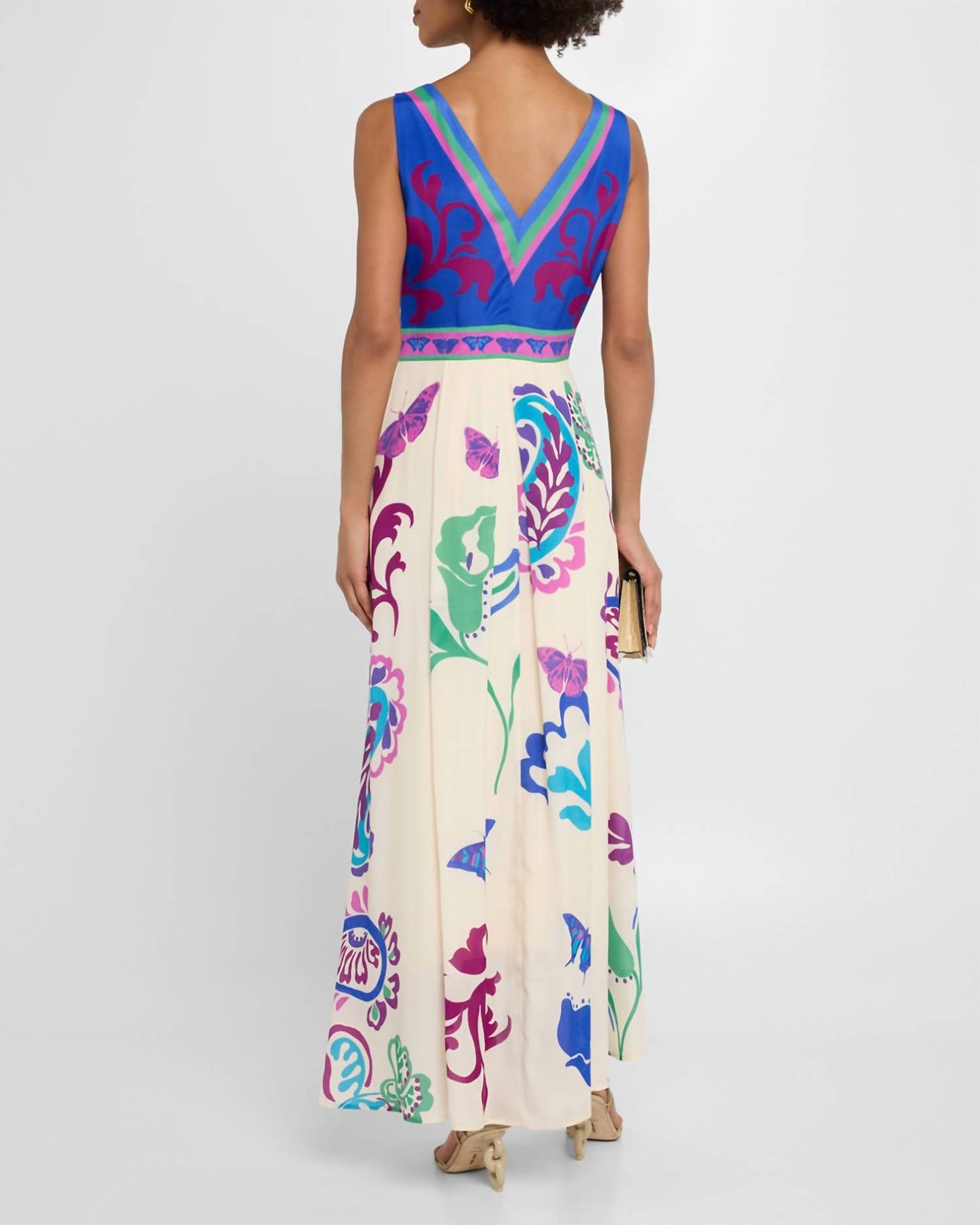 Johnny Was - Lottie Sleeveless Floral-print Maxi Dress