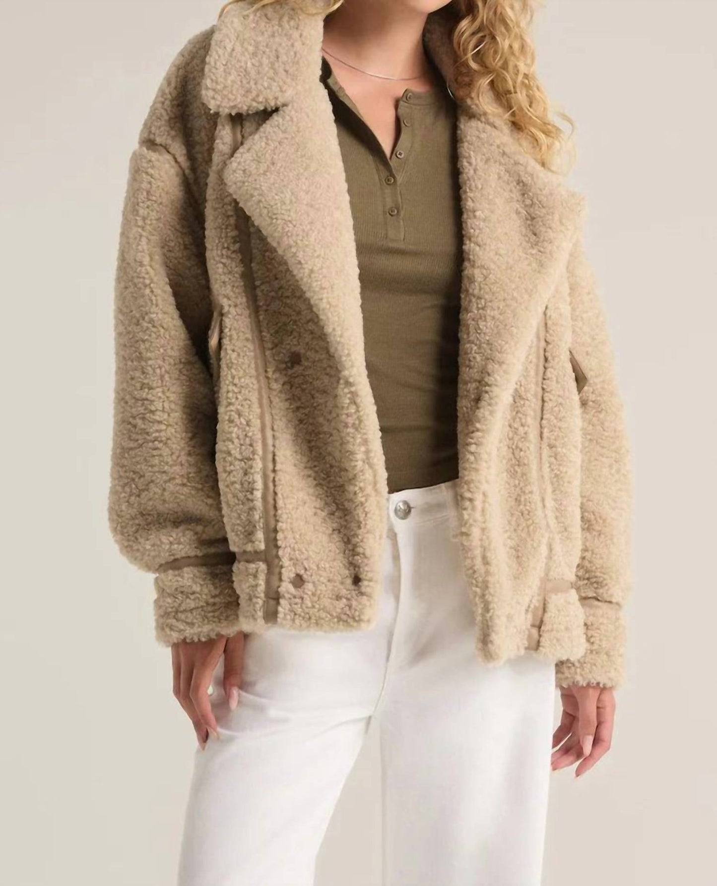 Z Supply - Ari Fossil Sherpa Coat